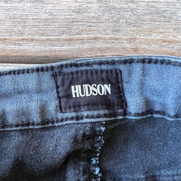 Hudson Flap Pocket Skinny Stretch Jeggings Jeans Youth Sz 14 Distressed Gray GUC - Picture 6 of 8